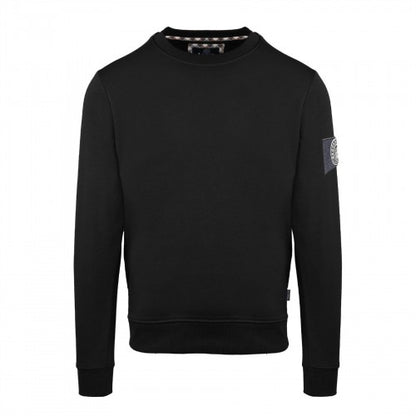 Front - Aquascutum Mens Round Neck Relaxed Fit Sweatshirt