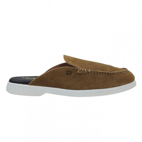Front - Nicholas Deakins Mens Suede Summer Flat Mules