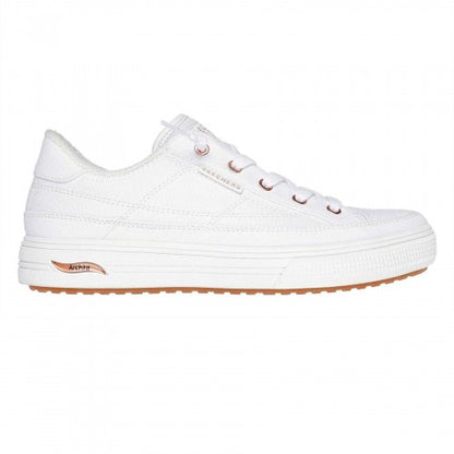 Front - Skechers Womens/Ladies Arcade - Meet Ya There Canvas Trainers