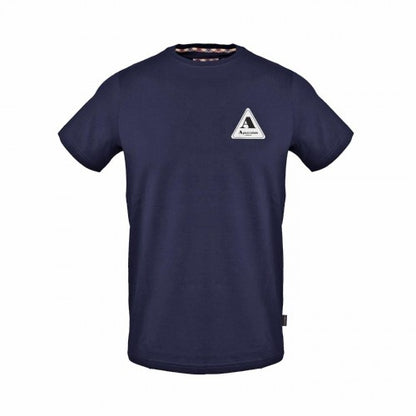 Front - Aquascutum Mens Chest Logo Regular T-Shirt