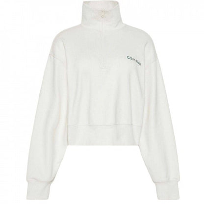 Front - Calvin Klein Womens/Ladies Embroidered Logo Fleece Sweatshirt