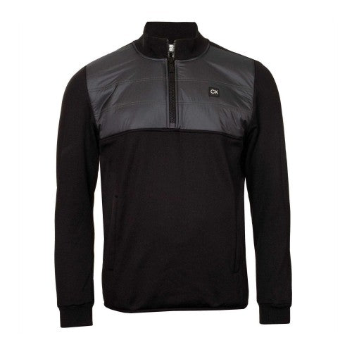 Front - Calvin Klein Mens Half Zip Golf Jacket