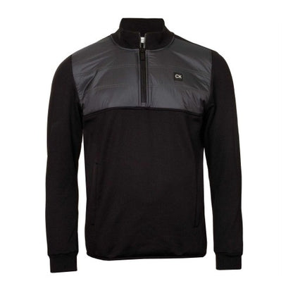 Front - Calvin Klein Mens Half Zip Golf Jacket