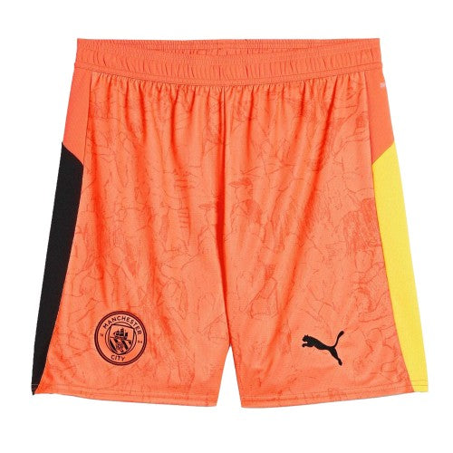 Front - Puma Unisex Adult World Cup 25/26 Manchester City FC Goalkeeper Shorts