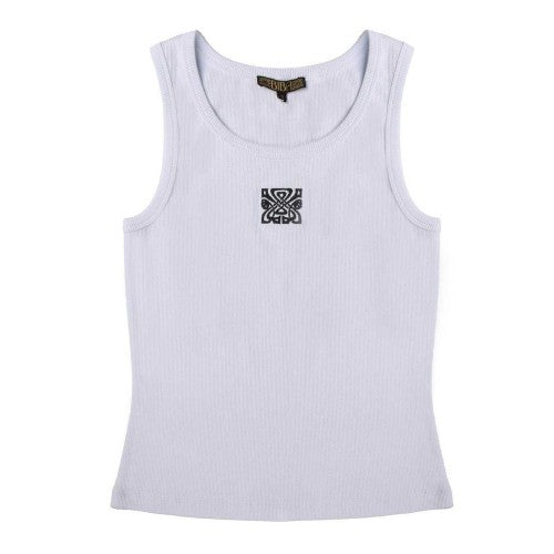 Front - Biba Womens/Ladies Embroidered Logo Vest Top