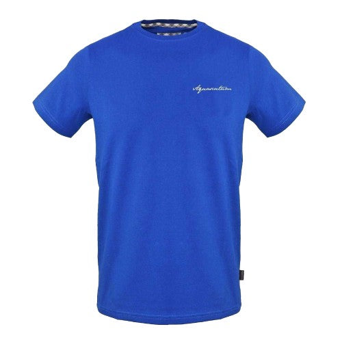 Front - Aquascutum Mens Signature Embroidered T-Shirt