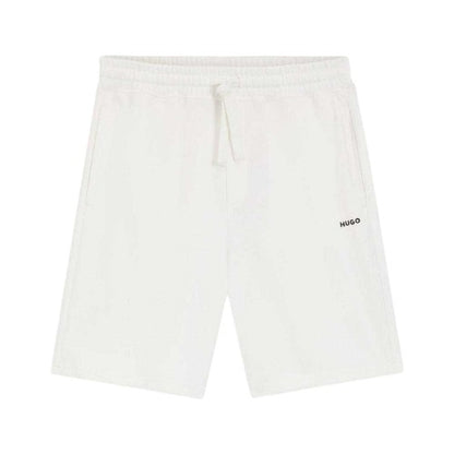 Front - Hugo Mens Dayono Cotton Relaxed Fit Shorts