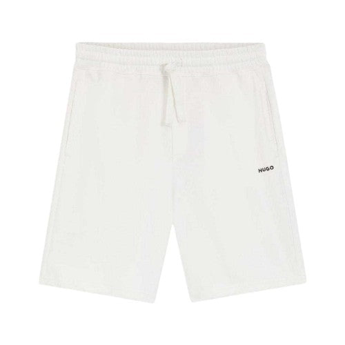 Front - Hugo Mens Dayono Cotton Relaxed Fit Shorts