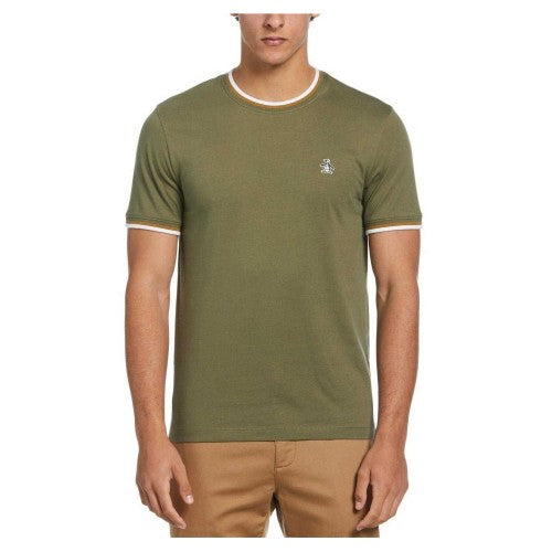 Front - Original Penguin Mens Tipped Short-Sleeved T-Shirt