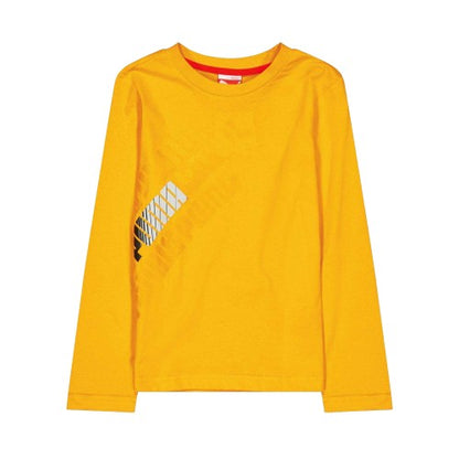 Front - Puma Childrens/Kids Geometric Pattern Athletic Long-Sleeved T-Shirt