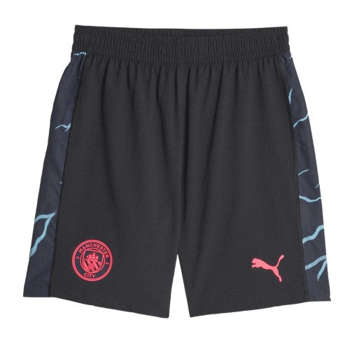 Front - Puma Mens CB Promo Manchester City FC Football Shorts