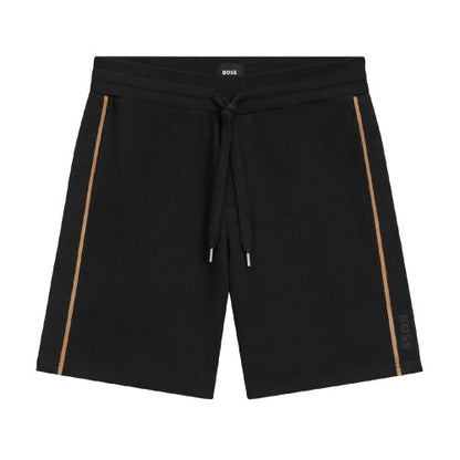 Front - Boss Mens Cotton Tape Straight Shorts