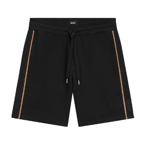 Front - Boss Mens Cotton Tape Straight Shorts