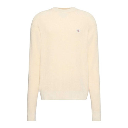 Front - Calvin Klein Mens Waffle Crew Neck Jumper
