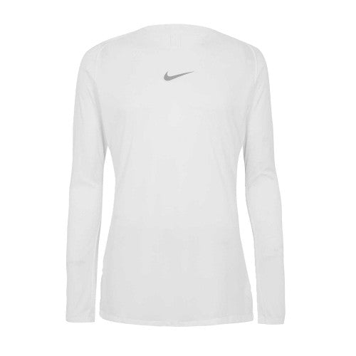 Front - Nike Womens/Ladies Crew Neck Slim Long-Sleeved Base Layer Top