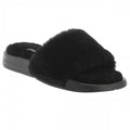 Front - FitFlop Womens/Ladies iQushion Shearling Sliders
