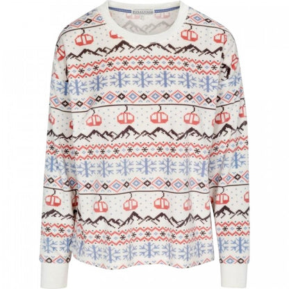 Front - PJ Salvage Womens/Ladies Christmas Fair Isle Top