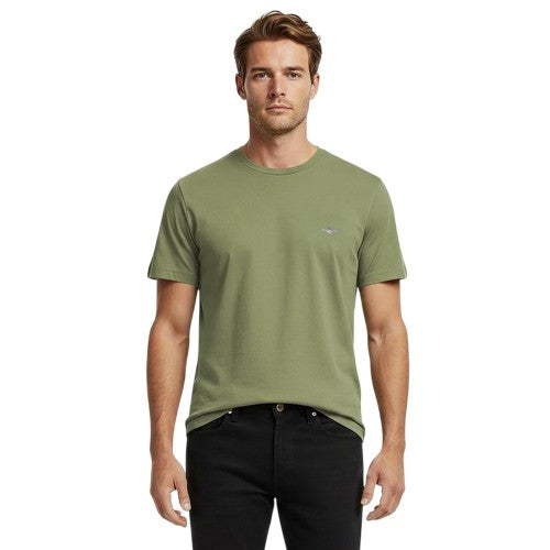 Front - Gant Mens Fit Shield T-Shirt