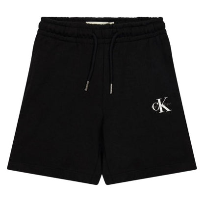 Front - Calvin Klein Childrens/Kids Jeans Monogram Sweat Shorts
