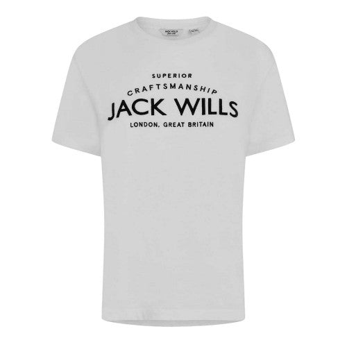 Front - Jack Wills Womens/Ladies Forstal Boyfriend T-Shirt