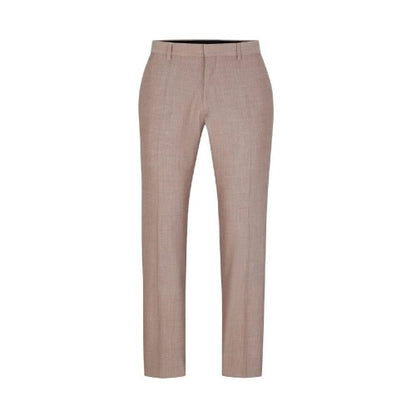 Front - Boss Mens Genius Patterned Trousers