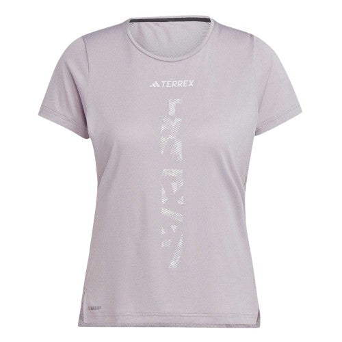 Front - Adidas Womens/Ladies Terrex Agravic Trail Regular T-Shirt