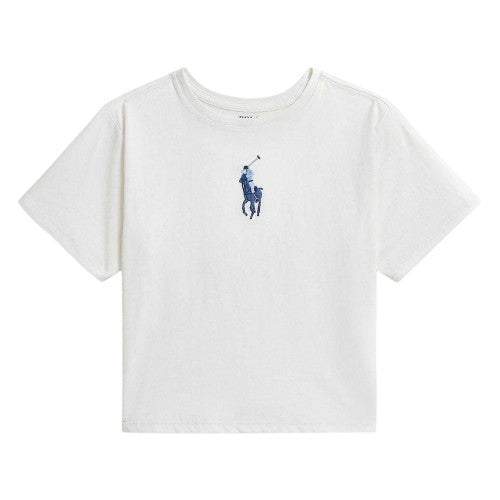 Front - Ralph Lauren Childrens/Kids Large Logo Regular T-Shirt