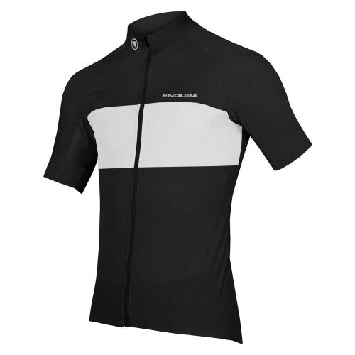 Front - Endura Mens FS20 Pro Block Stripe Cycling Jersey