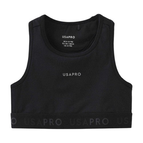 Front - USA Pro Girls Logo Crop Top