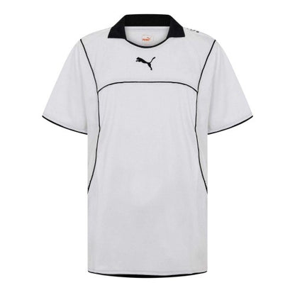 Front - Puma Mens Plain Contrast Piping Athletic Rugby Shirt