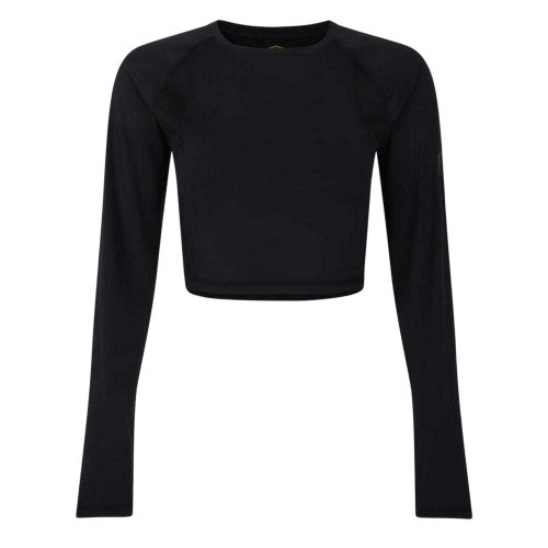 Front - Umbro Womens/Ladies Bodycon Raglan Long-Sleeved Training Crop Top