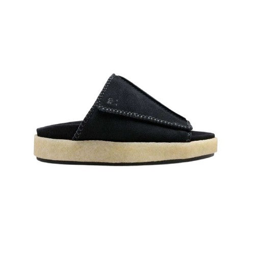 Front - Clarks Originals Mens Overleigh Suede Sliders