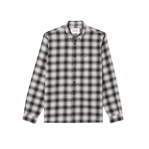 Front - Lacoste Mens Flannel Regular Shirt