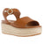 Front - FitFlop Womens/Ladies Eloise Leather Backstrap Wedge Espadrilles