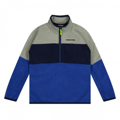 Front - Craghoppers Childrens/Kids Linden Colour Block Zip Neck Regular Sweatshirt