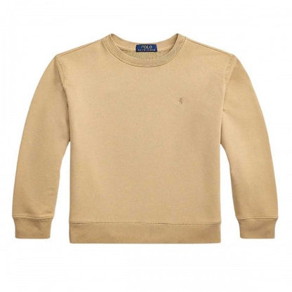 Front - Ralph Lauren Childrens/Kids Logo Ribbed Regular Sweatshirt