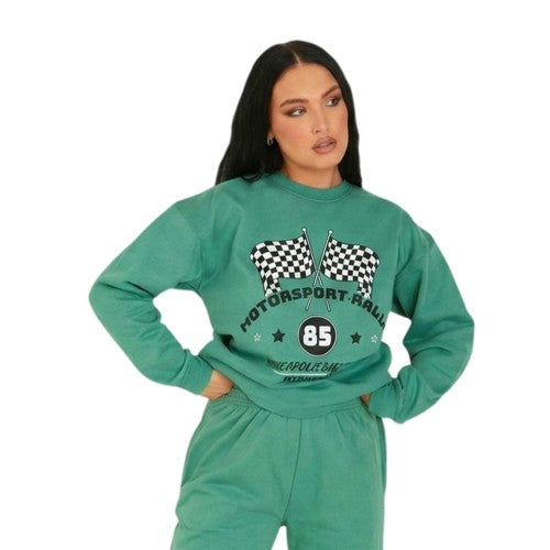 Front - Missy Empire Womens/Ladies Graphic Print Sweatshirt