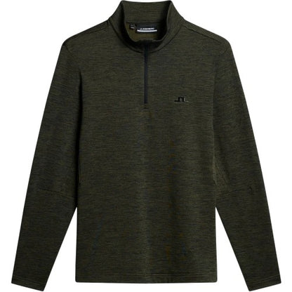 Front - J.Lindeberg Mens Destry Zip Neck Sweatshirt