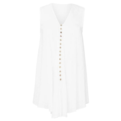 Front - Joe Browns Womens/Ladies V Neck Sleeveless Blouse
