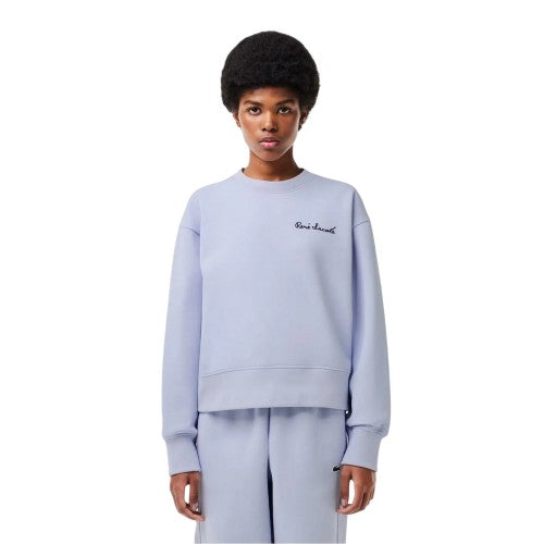 Front - Lacoste Womens/Ladies Lettering Relaxed Fit Sweatshirt