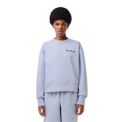 Front - Lacoste Womens/Ladies Lettering Relaxed Fit Sweatshirt