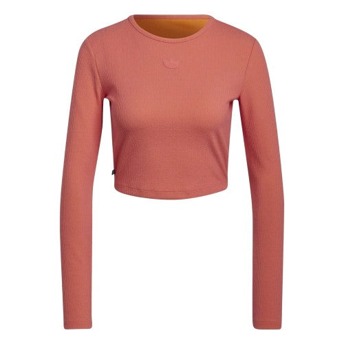 Front - Adidas Womens/Ladies Originals Slim Sports Crop Top