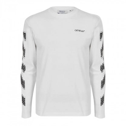 Front - Off White Mens Crew Neck Regular T-Shirt