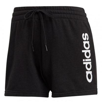 Front - Adidas Womens/Ladies Cotton Logo Slim Shorts