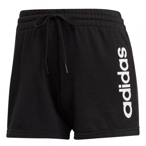 Front - Adidas Womens/Ladies Cotton Logo Slim Shorts