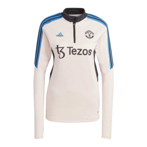 Front - Adidas Womens/Ladies Condivo 22 Manchester United FC Training Top