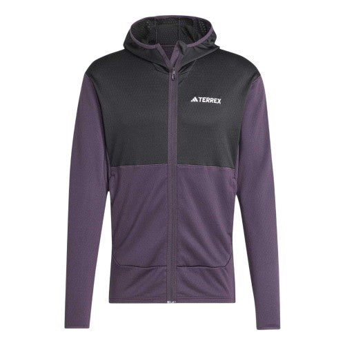Front - Adidas Mens Terrex Xperior Fleece Fleece Jacket