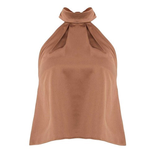 Front - I Saw It First Womens/Ladies Satin Halter Top