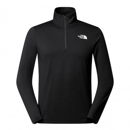 Front - The North Face Mens Logo Quarter Zip Long-Sleeved T-Shirt