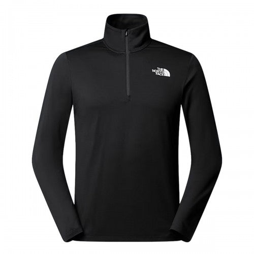 Front - The North Face Mens Logo Quarter Zip Long-Sleeved T-Shirt